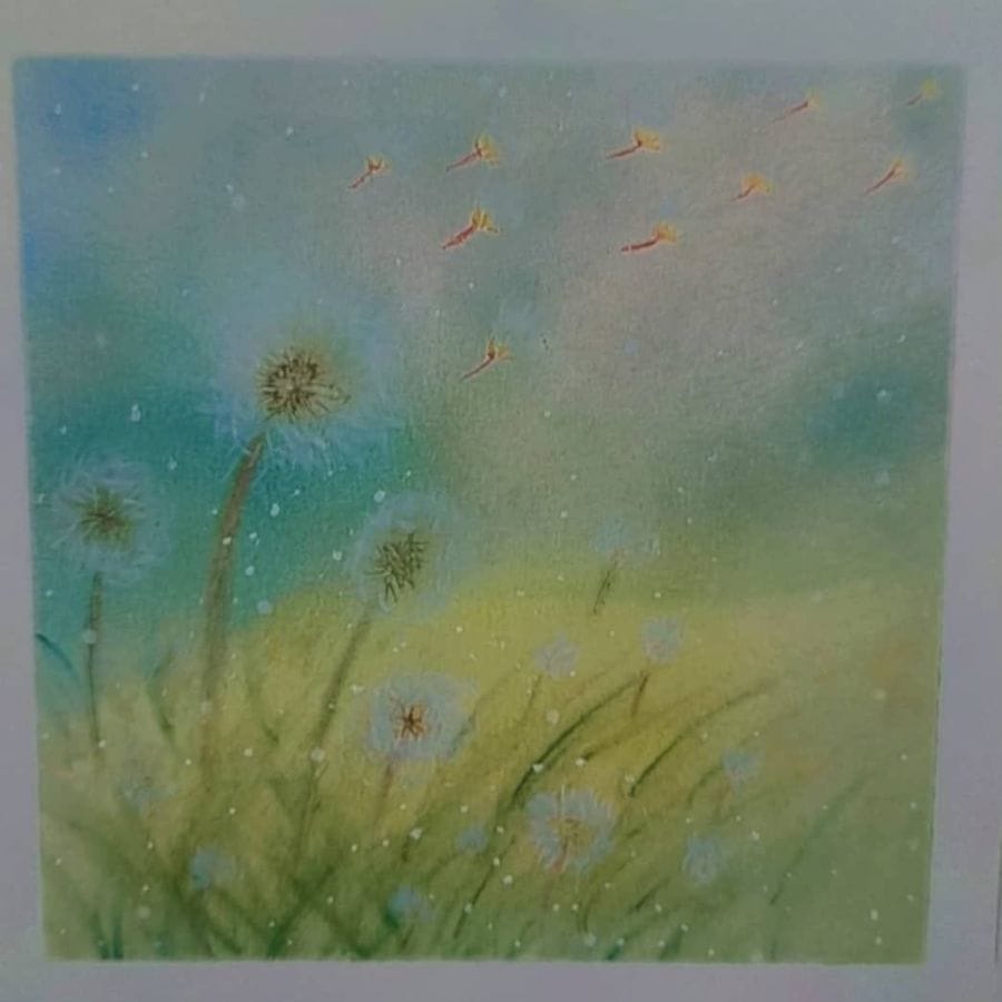 学员粉彩作品 1 · Student pastel artwork 1