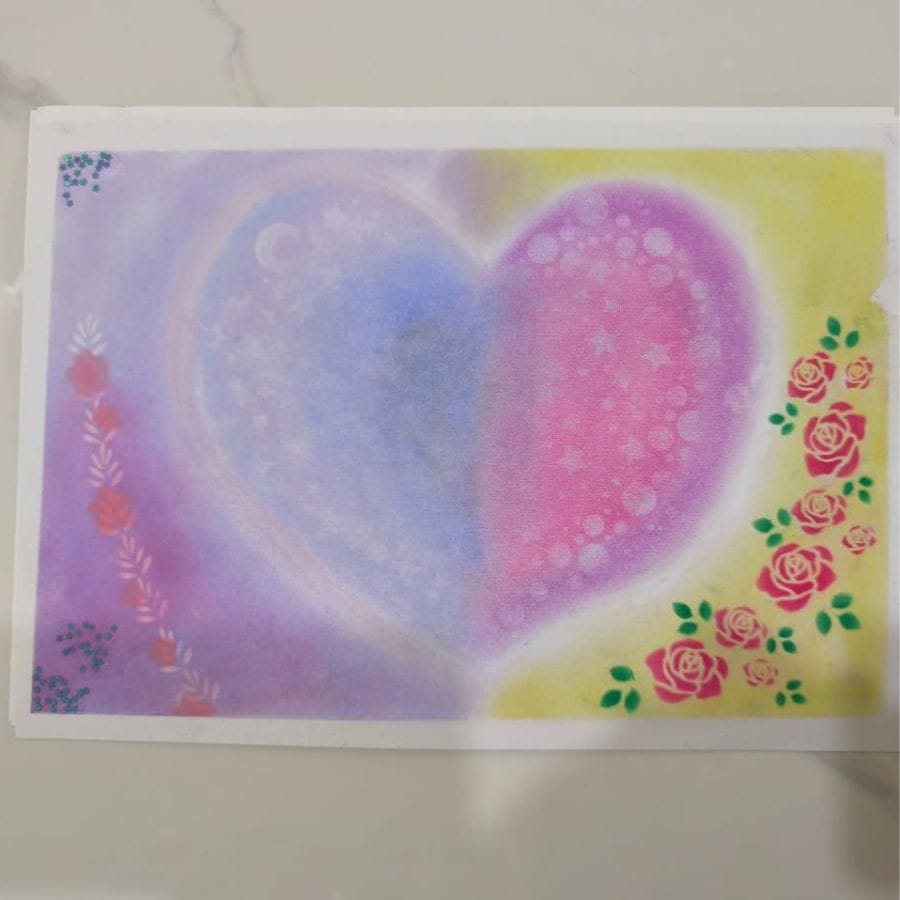 学员粉彩作品 3 · Student pastel artwork 3