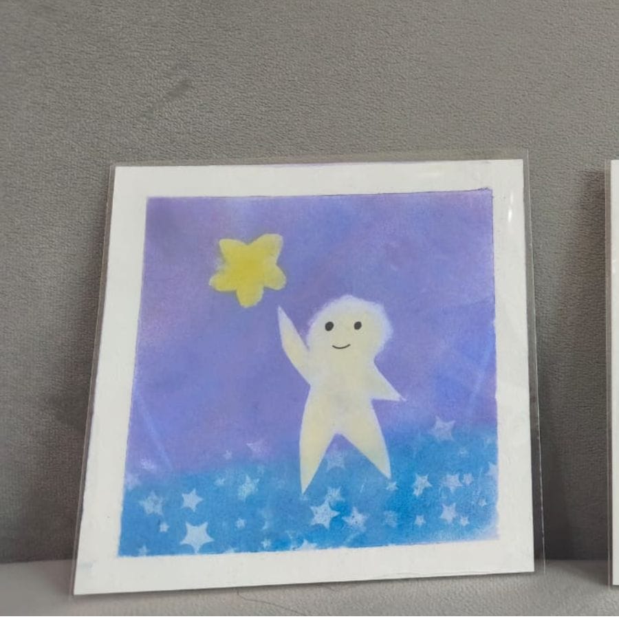 学员粉彩作品 4 · Student pastel artwork 4