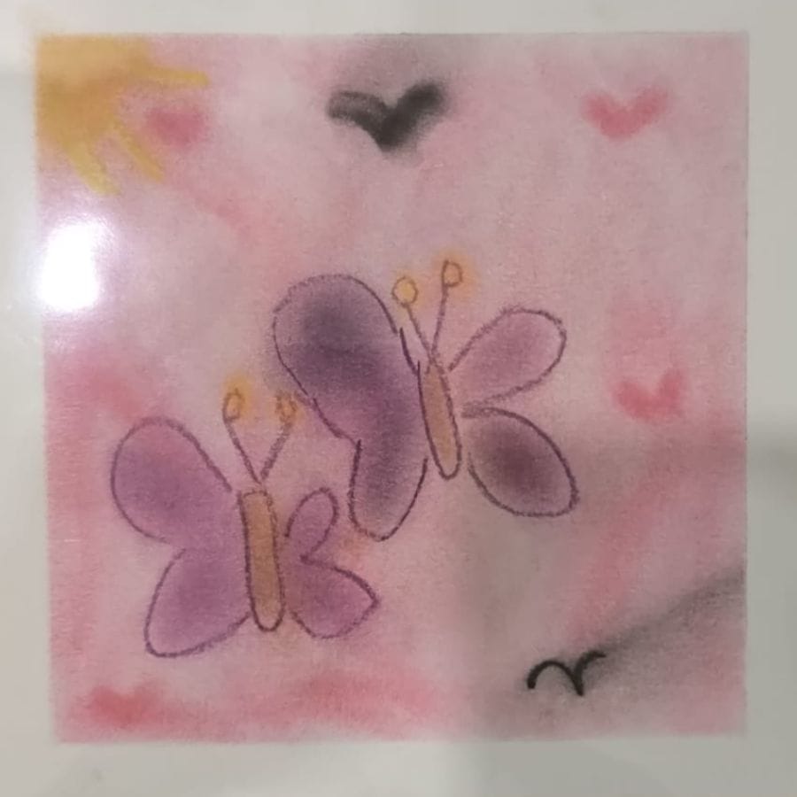 学员粉彩作品 5 · Student pastel artwork 5
