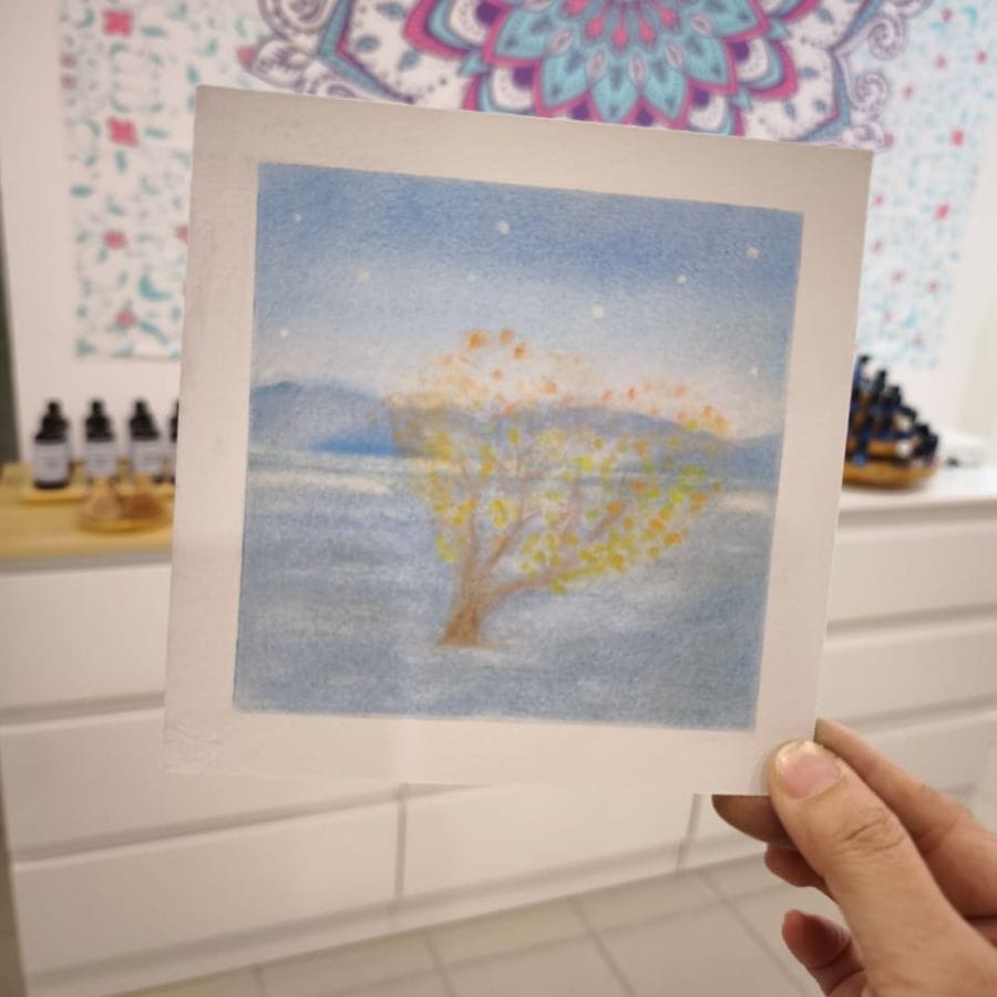 学员粉彩作品 6 · Student pastel artwork 6