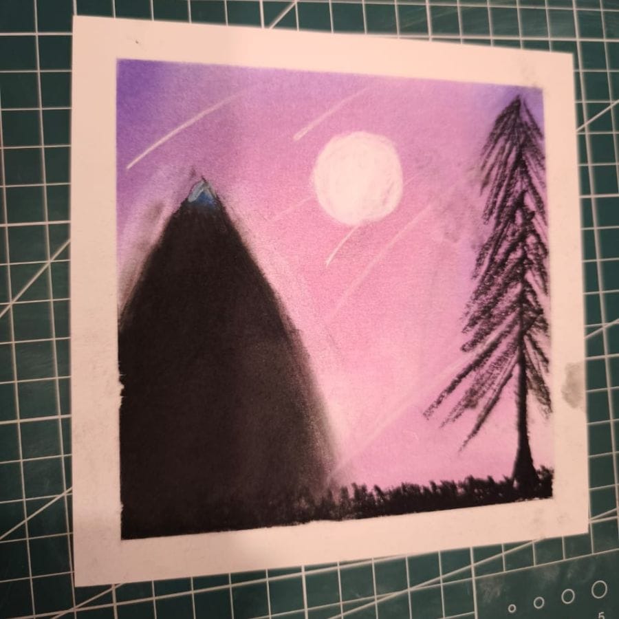 学员粉彩作品 7 · Student pastel artwork 7