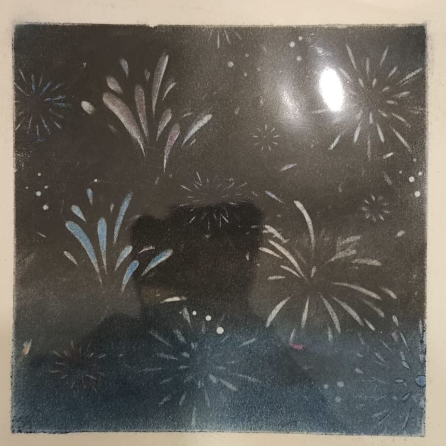 学员粉彩作品 8 · Student pastel artwork 8