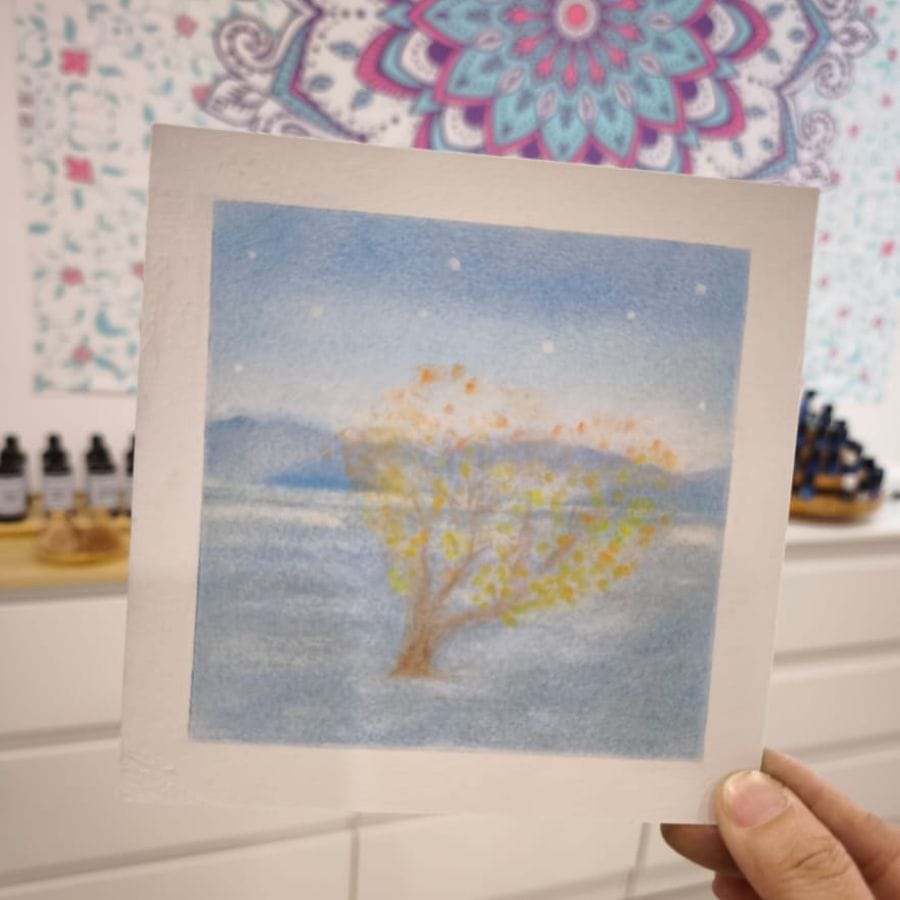 学员粉彩作品 11 · Student pastel artwork 11