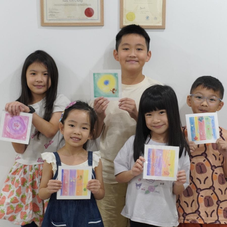 粉彩课堂实况 1 · Pastel art class in session 1