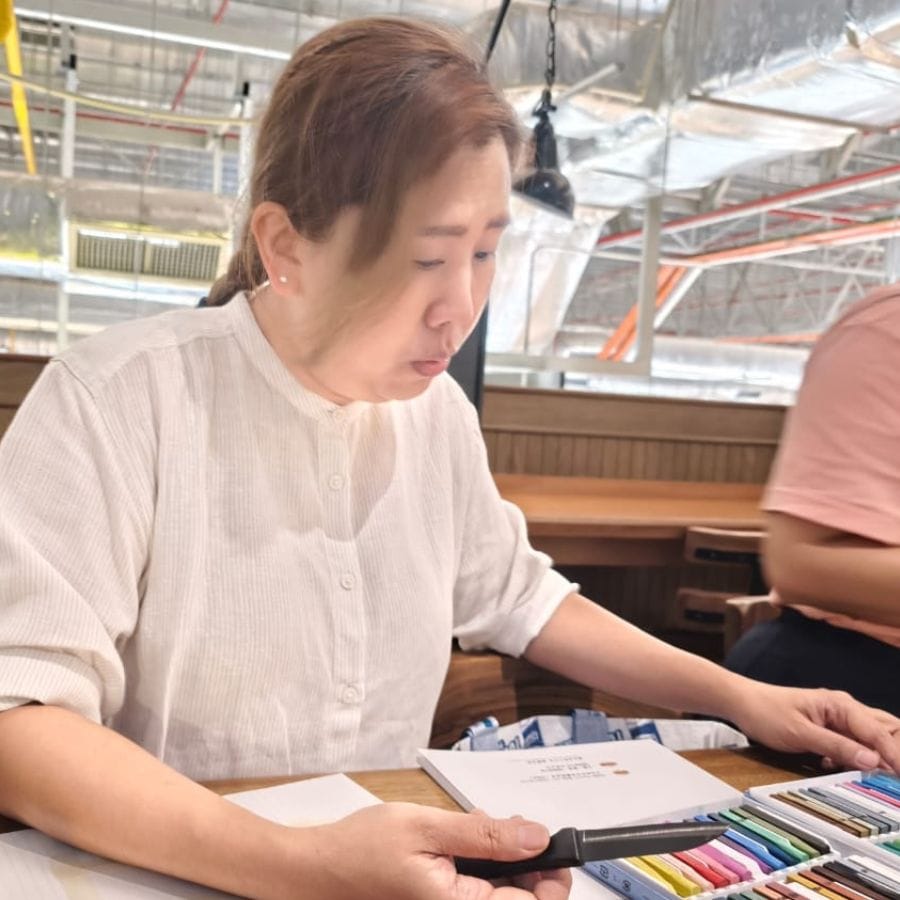 粉彩课堂实况 7 · Pastel art class in session 7