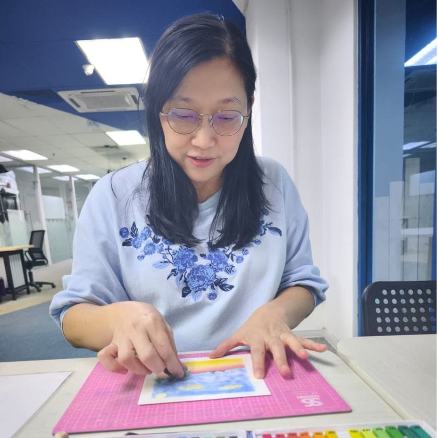 粉彩课堂实况 8 · Pastel art class in session 8