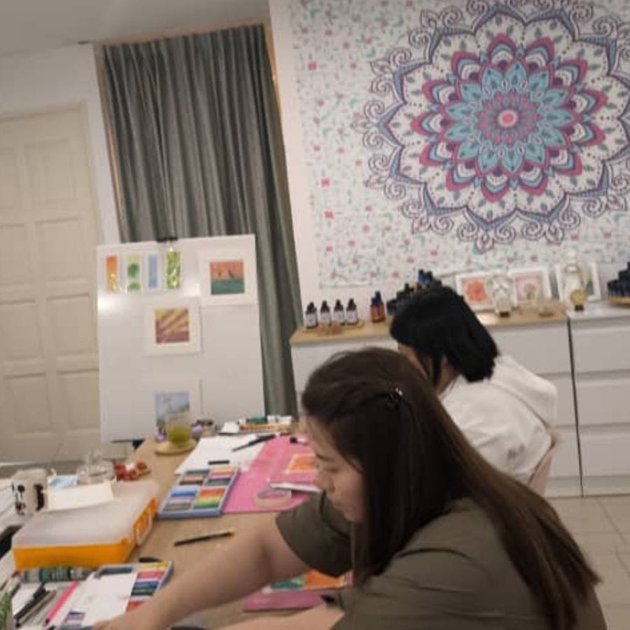 粉彩课堂实况 10 · Pastel art class in session 10
